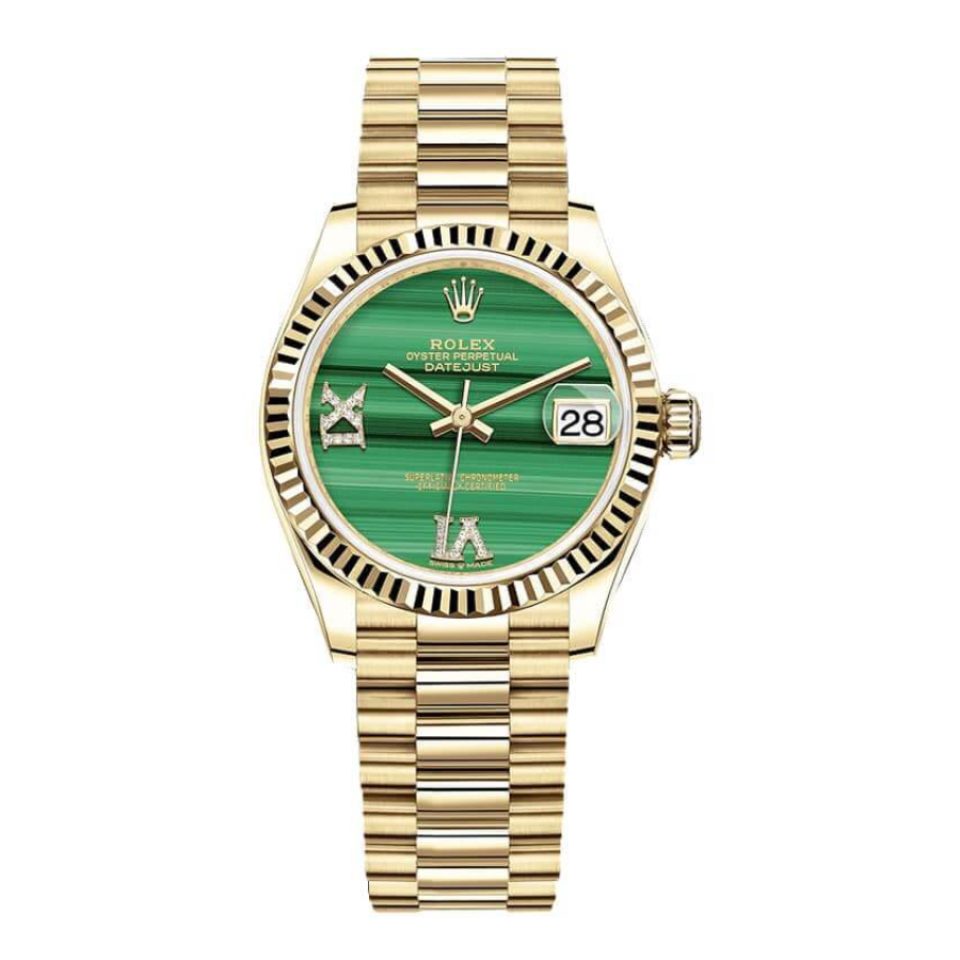 Rolex Datejust 126333 Gold Green Dial