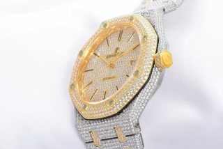 Audemars Piguet Royal Oak Iced Out Yellow Gold 15400SR.OO.1220SR.01