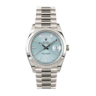 Rolex Day-Date 228206 Ice Blue Baguette