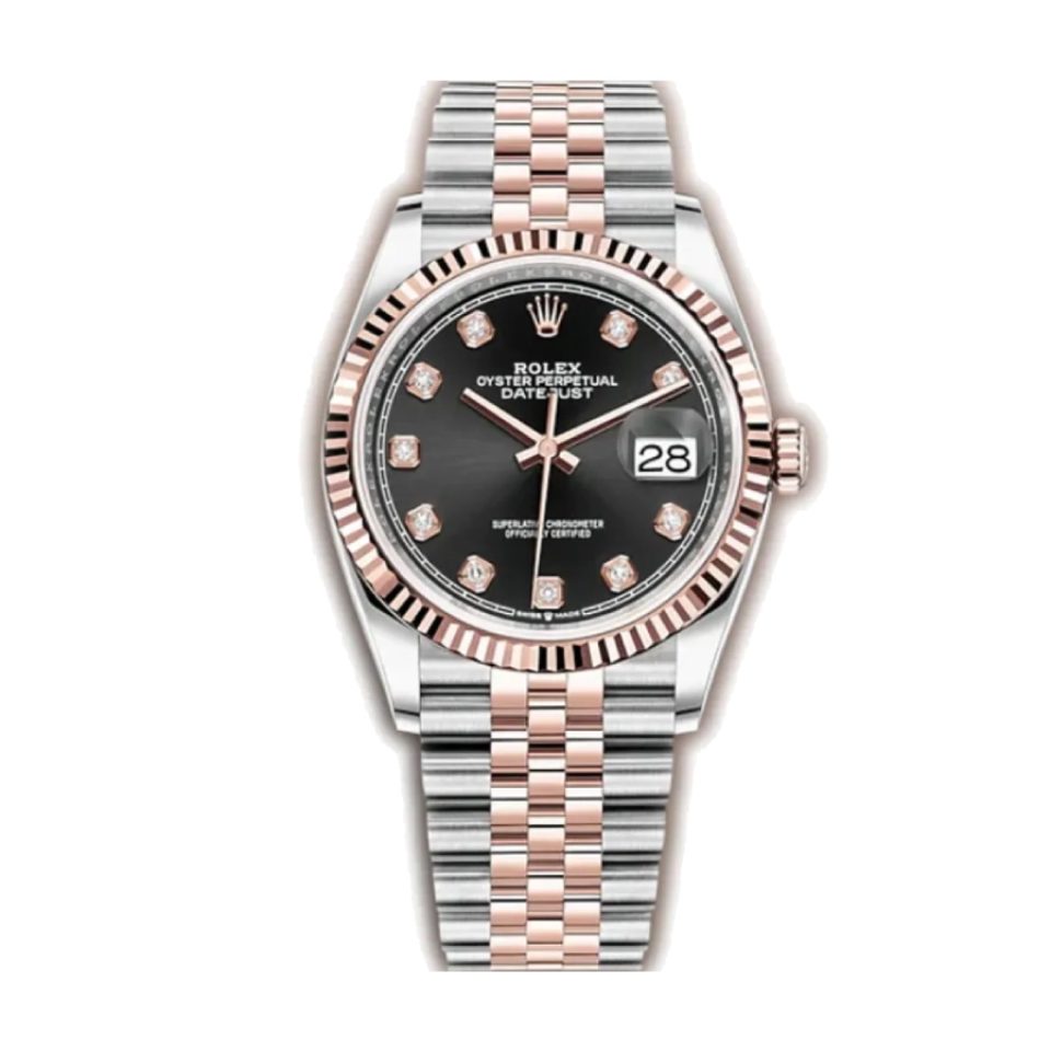 Rolex Datejust 126231 Everose Motif Fluted