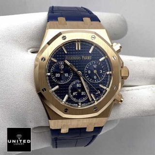 Audemars Piguet Royal Oak Offshore Chronograph 26401RO Blue Leather