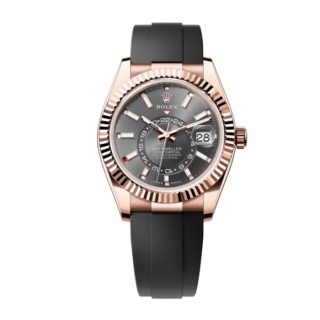 Rolex Sky-Dweller 326935 Everose Rhodium Oysterflex