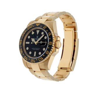 Rolex GMT-Master II 116718LN Gold Watch Black Dial