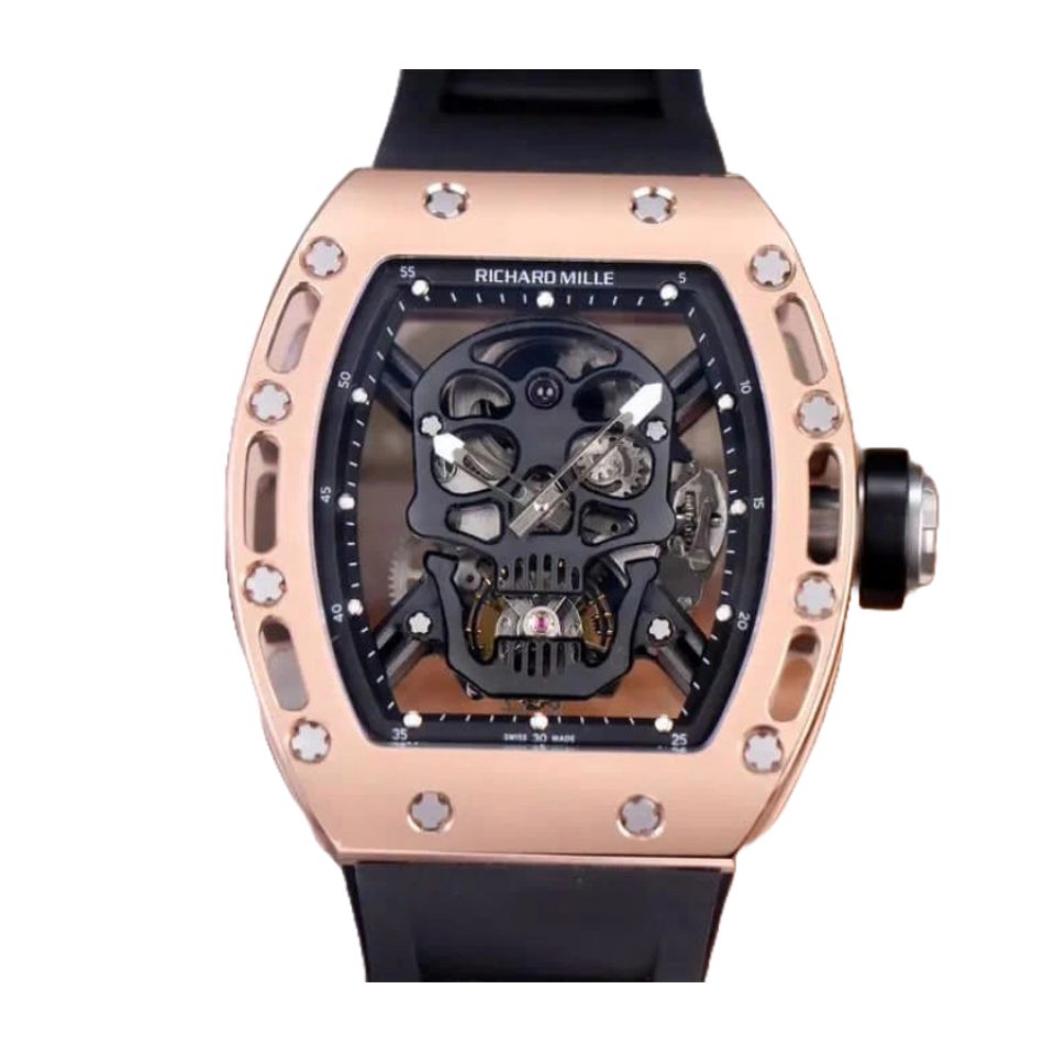 Richard Mille RM 52-01 Tourbillon Skull Dial Rose Gold