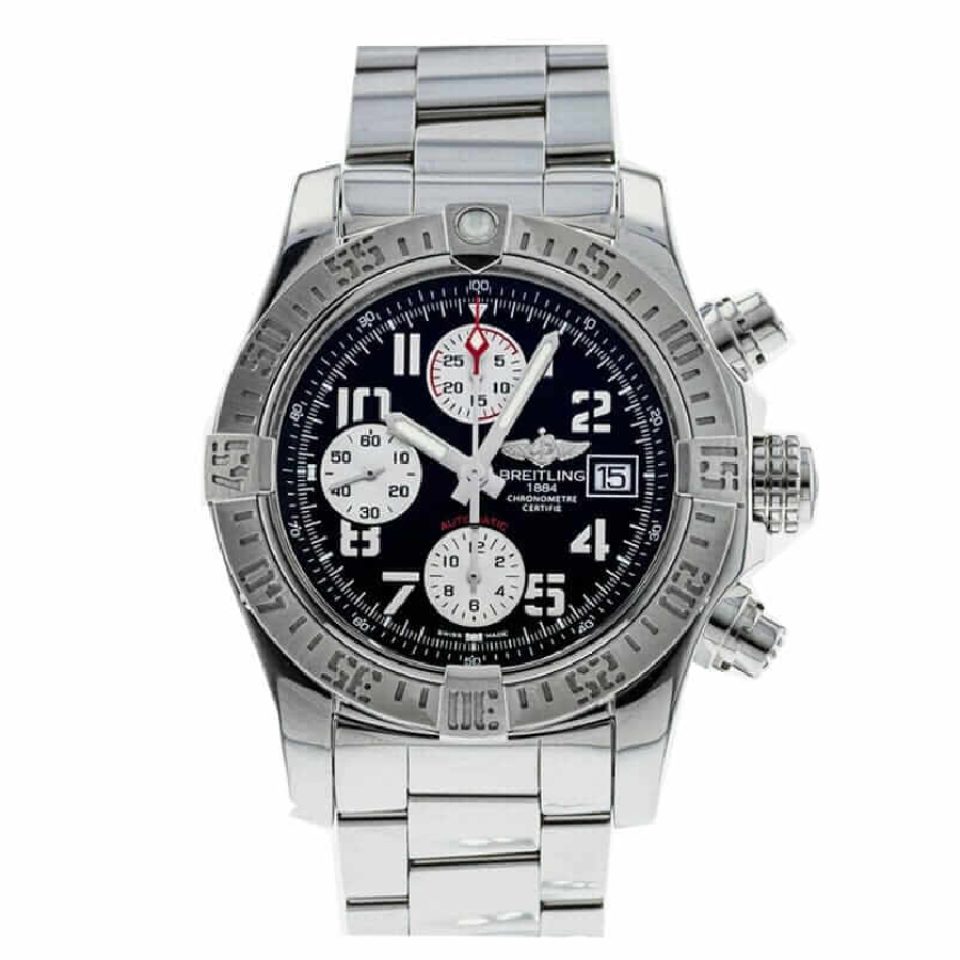 Breitling Super Avenger II A13370 Black Dial