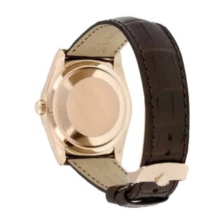 Rolex Day-Date 128238 Black Leather