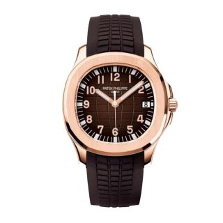 Patek Philippe Aquanaut Rose Gold 5167R-001 Gold Brown Strap