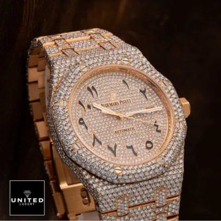 Audemars Piguet Royal Oak AP160SF295 Iced Out Gold Diamond