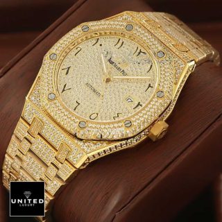 Audemars Piguet Royal Oak AP160SF295 Iced Out Gold Diamond