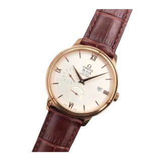 Omega De Ville Brown Leather Strap Siver Dial 424.53.40.21.02.001