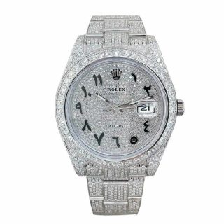 Rolex Datejust 116300Iced Out Arabic Dial