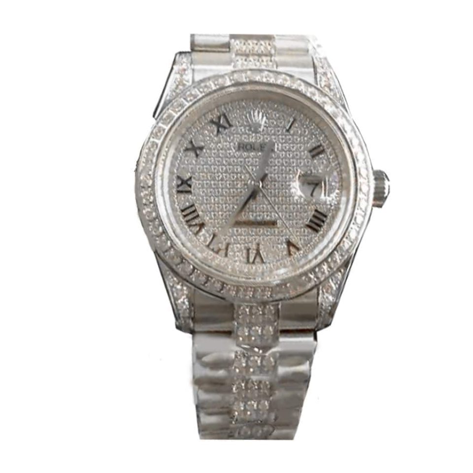 Rolex Yacht-Master 116622 White Gold Diamond Dial Iced Out