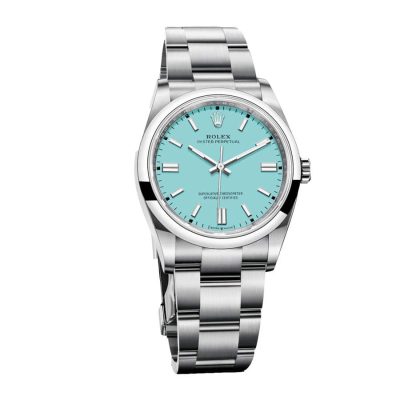 Rolex Oyster Perpetual 126000 Turquoise Blue Dial