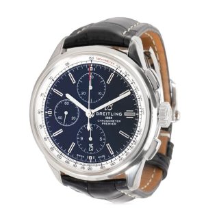 Breitling Premier Chronograph A13315351B1P2 Chronometer Black Dial
