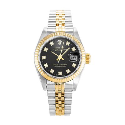 Rolex Datejust 69173 Lady Diamond Black Dial