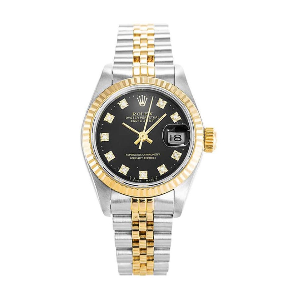 Rolex Datejust 69173 Lady Diamond Black Dial