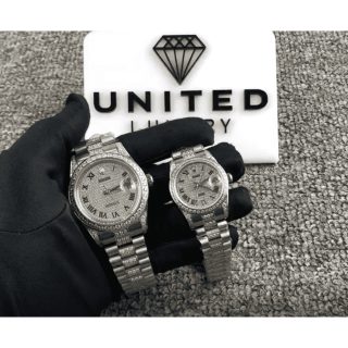 Rolex Yacht-Master 116622 White Gold Diamond Dial Iced Out