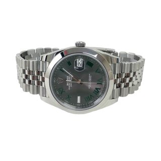 Rolex Datejust Wimbledon 126300 Slate Roman Dial