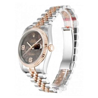 Rolex Datejust Chocolate Floral Dial 116231-0105
