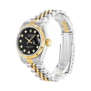 Rolex Datejust 69173 Lady Diamond Black Dial