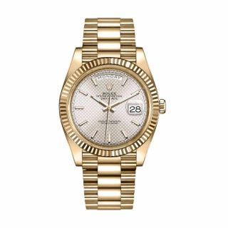 Rolex Day-Date 228238-0004 Diagonal Silver