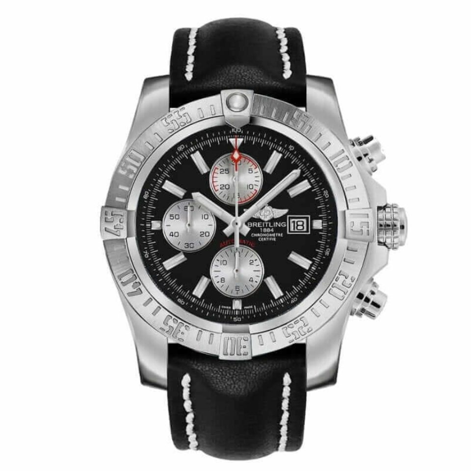 Breitling Super Avenger II A13371 Black Dial