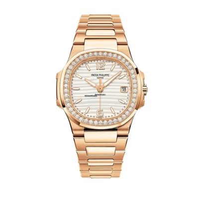 Patek Philippe Nautilus 7118/1200R-001 Rose Gold Diamond Bezel