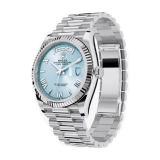 Rolex Day-Date 228236 Ice Blue Grooved