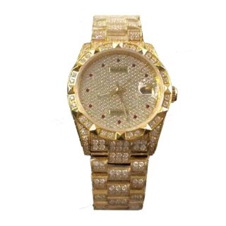 Rolex Datejust 41 116624 Yellow Gold Full Iced Out Jubilee
