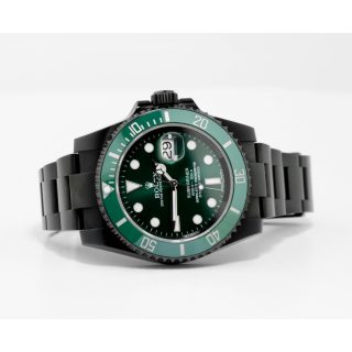 Rolex Submariner Blaken 116611N Green Dial