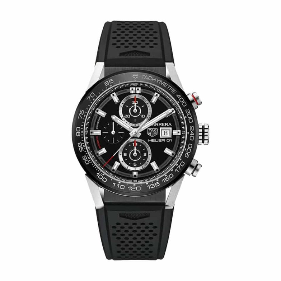 TAG Heuer Carrera Chronograph CBN2A1B.BA0643 Black Rubber