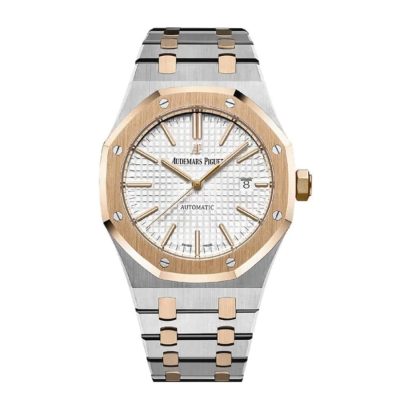 Audemars Piguet Royal Oak 15400SR.OO.1220SR.01 Fully Iced Out