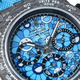 Rolex Daytona Cosmograph Blue Sun Flower Pattern Dial 116509