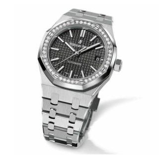 Audemars Piguet Royal Oak 15451ST Diamond Bezel Silver Dial