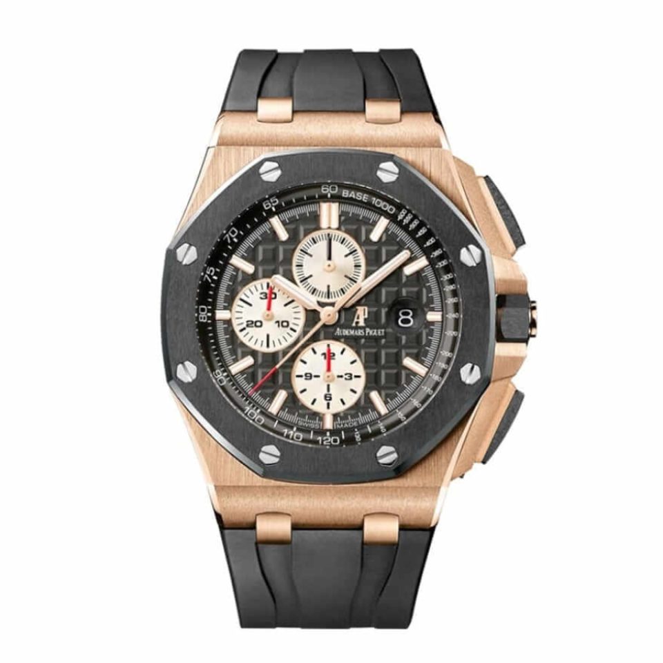 Audemars Piguet Royal Oak Offshore 26401RO.OO.A002CA.01 Rose Gold Leather Chronograph