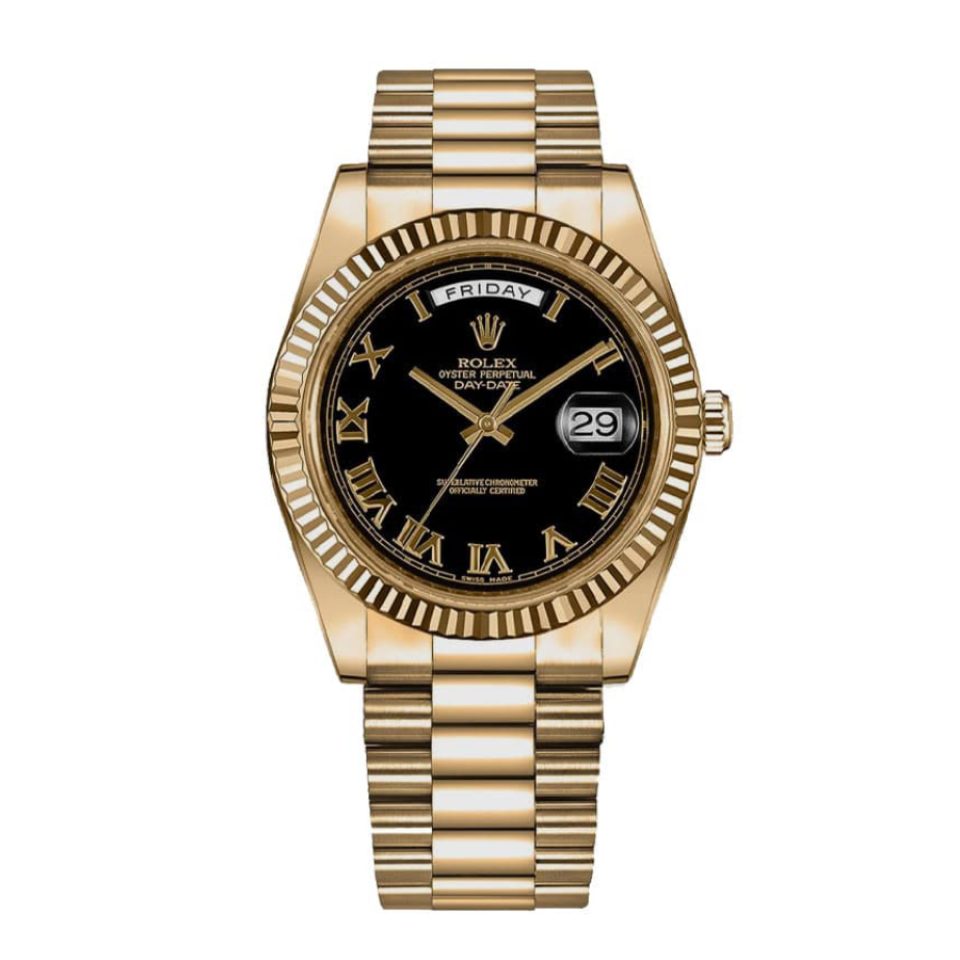 Rolex Day-Date 228235 Black Everose Gold