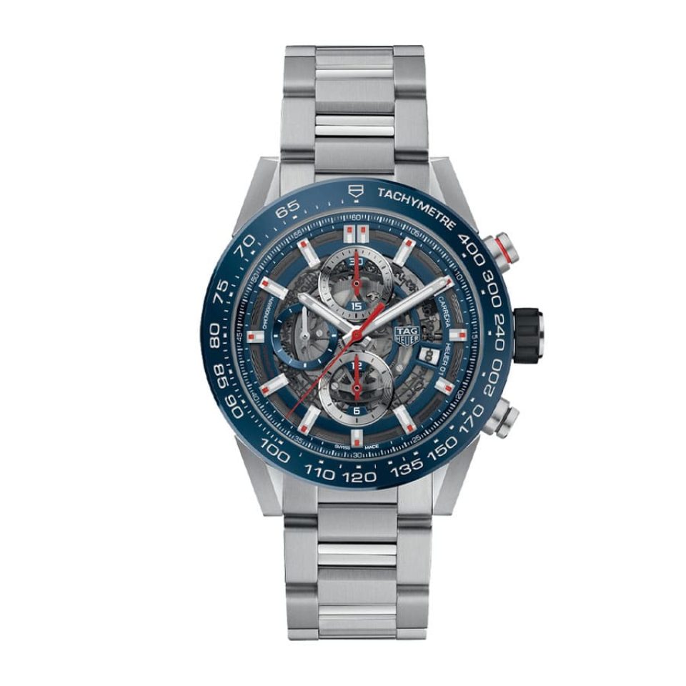 TAG Heuer Carrera 01 CAR201T Blue Skeleton Dial