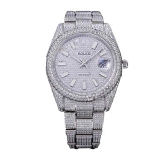 Rolex Datejust 116334 Iced Out Diamond Pave Dial