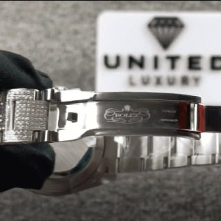 Rolex Datejust 126300 Iced Out Blue Dial