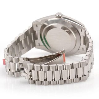 Rolex Day-Date 228239 Silver Black Dial