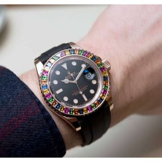 Rolex Yacht-Master 40 116655 Everose Gold Rainbow Bezel