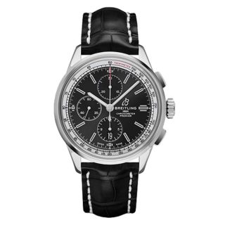 Breitling Premier Chronograph A13315351B1P2 Chronometer Black Dial
