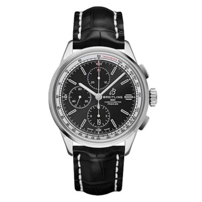 Breitling Premier Chronograph A13315351B1P2 Chronometer Black Dial