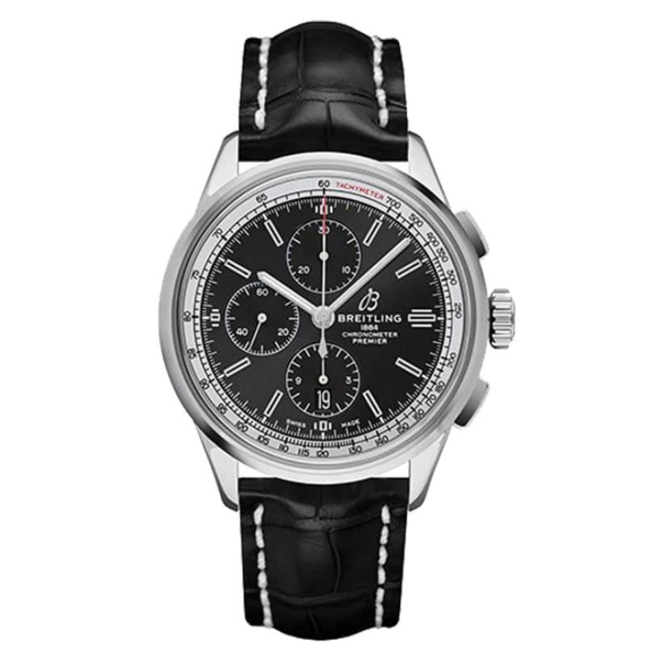 Breitling Premier Chronograph A13315351B1P2 Chronometer Black Dial