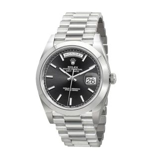 Rolex Day-Date 228206 Black Diagonal Dial
