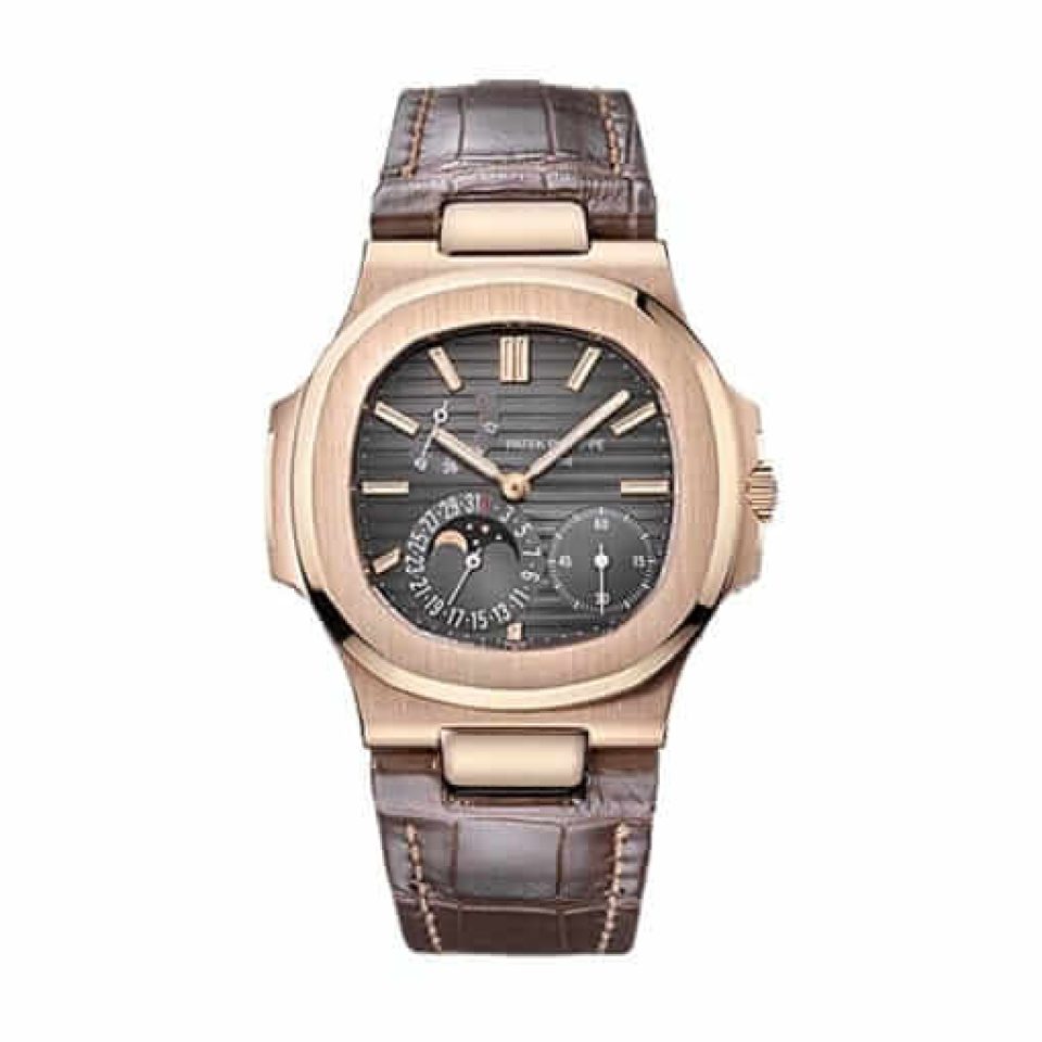 Patek Philippe Nautilus 5712R-001 Rose Gold  Leather