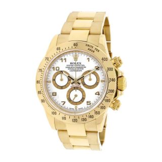 Rolex Cosmograph Daytona 116528 Yellow Gold White Dial