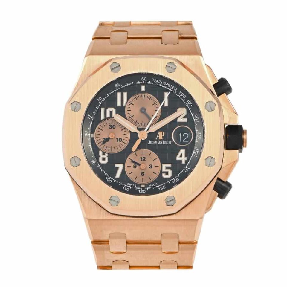 Audemars Piguet Royal Oak Offshore 26401RO Rose Gold Chronograph Mega Tapisserie