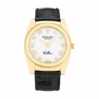 Rolex Cellini Geneve Yellow Gold White 5320/8