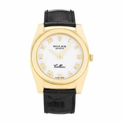 Rolex Cellini Geneve Yellow Gold White 5320/8